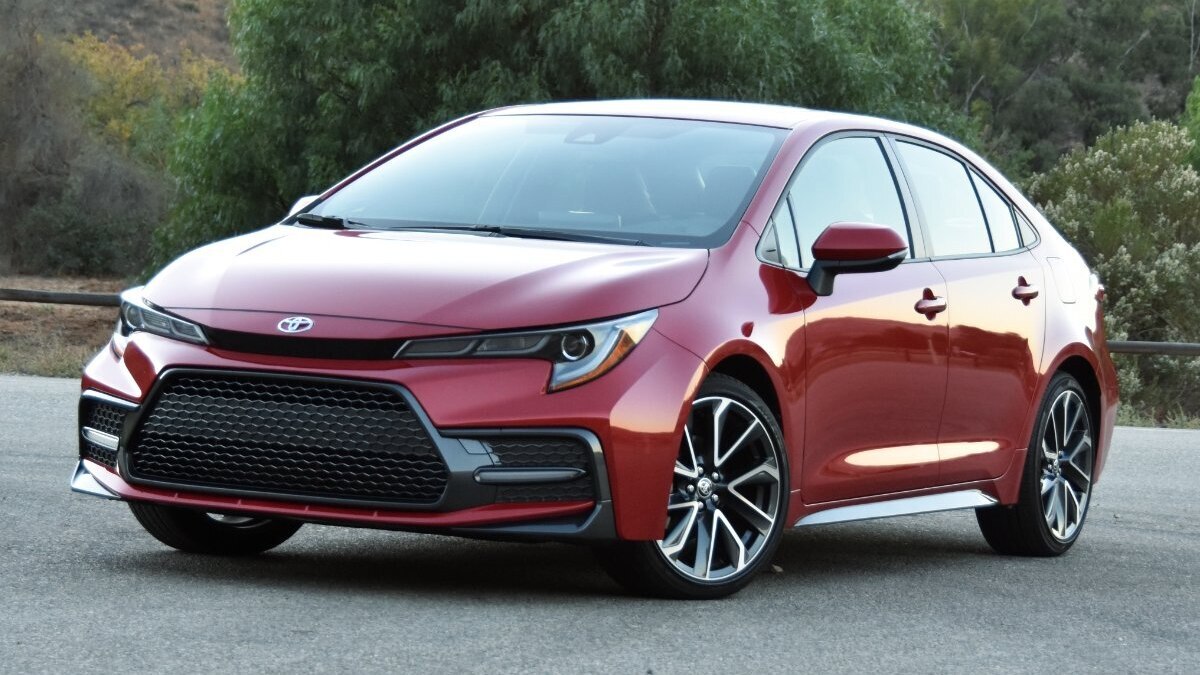 2022 Toyota Corolla in red.